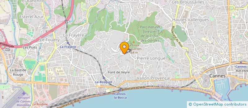 localisation de l'entreprise AMERICAN CLUB DE LA RIVIERA  CANNES