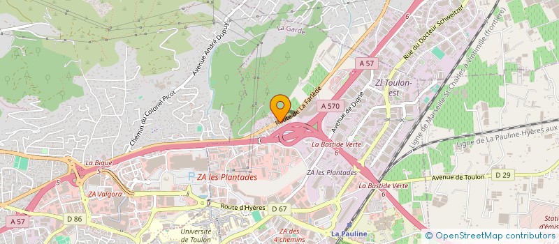 localisation de l'entreprise AMERICAN DENTAL PRODUCT à LA GARDE