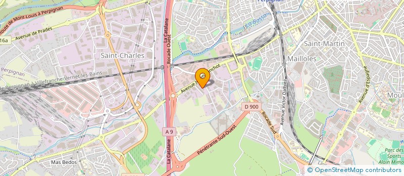 localisation de l'entreprise AMERICAN FOURRIERE  PERPIGNAN