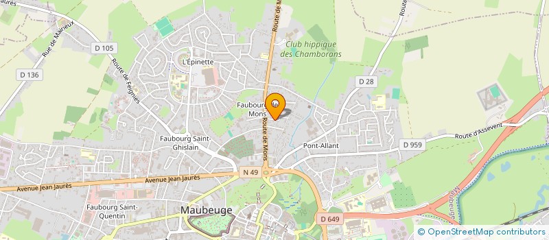 localisation de l'entreprise AMERICAN FRICTION LUBE  BETTIGNIES