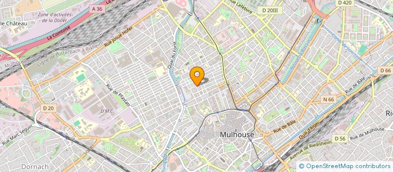 localisation de l'entreprise AMERICAN GRILL 68  MULHOUSE