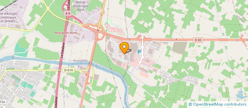 localisation de l'entreprise AMERICAN GRILL RIVESALTES  RIVESALTES