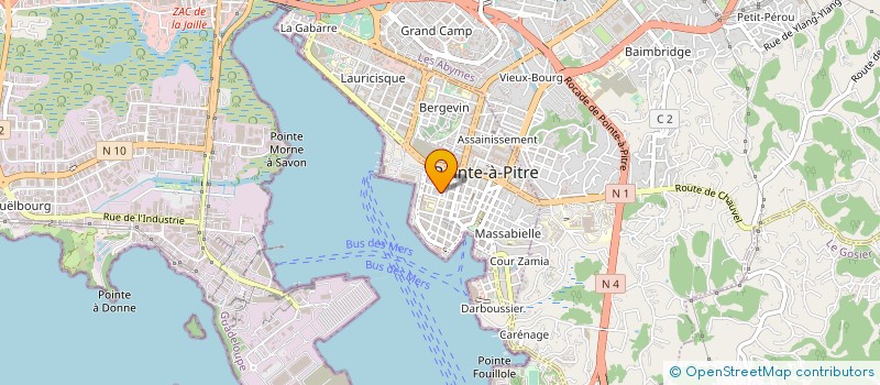 localisation de l'entreprise AMERICAN'S SPORT à POINTE-A-PITRE