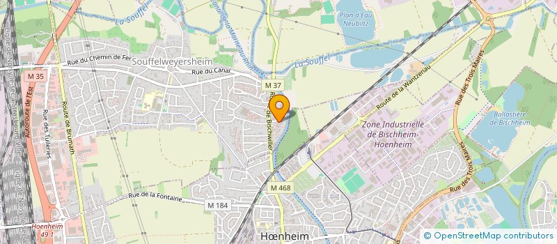 localisation de l'entreprise AMERICAN SPIRIT  SOUFFELWEYERSHEIM