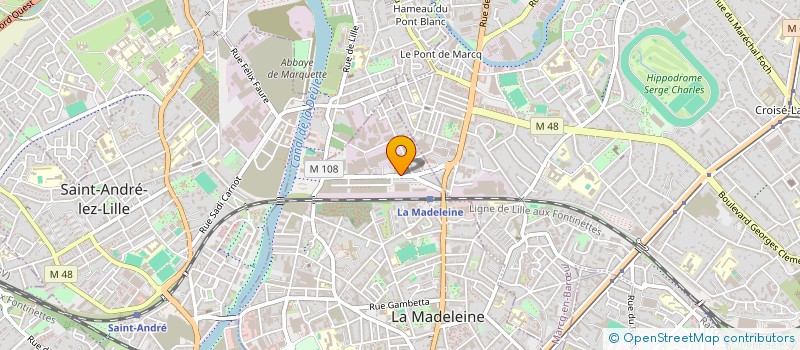 localisation de l'entreprise AMERICANO  LA MADELEINE