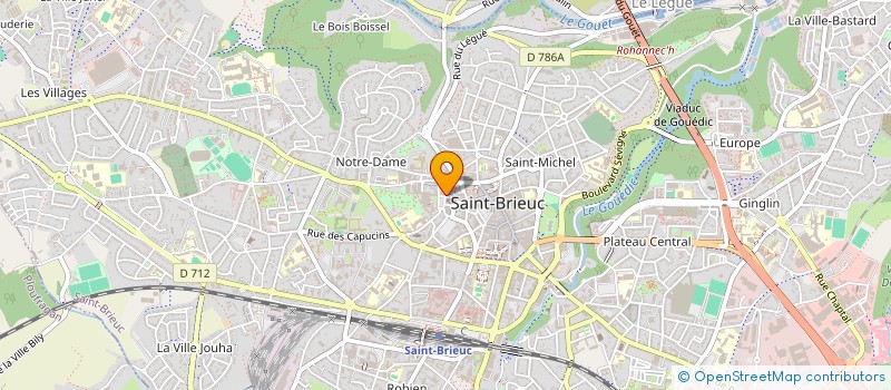 localisation de l'entreprise AMERICANO LE BOLES à SAINT-BRIEUC