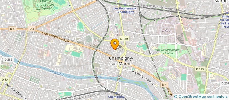 localisation de l'entreprise AMERICARS SARL à CHAMPIGNY-SUR-MARNE