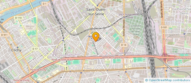 localisation de l'entreprise AMERICO à SAINT-OUEN-SUR-SEINE