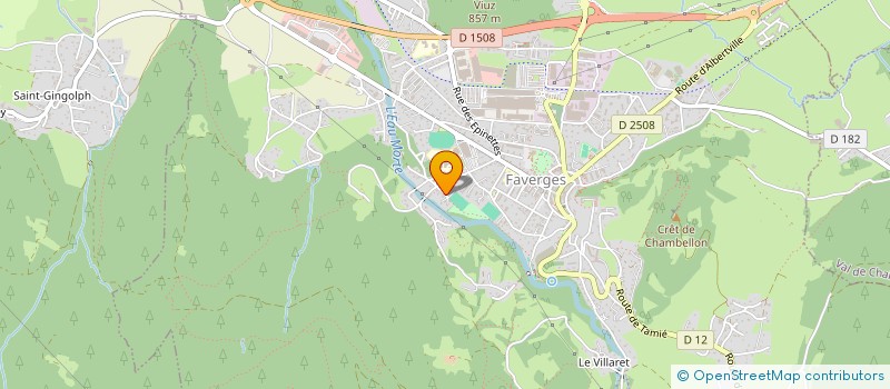 localisation de l'entreprise AMERIGO  FAVERGES-SEYTHENEX