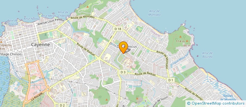 localisation de l'entreprise AMERINKA  CAYENNE