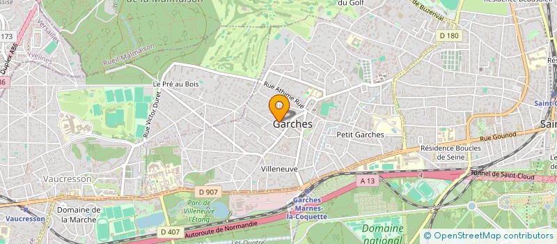 localisation de l'entreprise AMERY à GARCHES