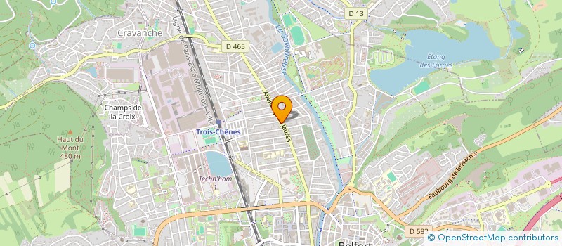 localisation de l'entreprise AMES A VIE à BELFORT