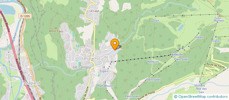 localisation de l'entreprise AMES ALASTAIR & MELANIE  ARACHES-LA-FRASSE