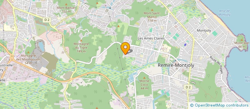 localisation de l'entreprise AMES CLAIRES 973  REMIRE-MONTJOLY