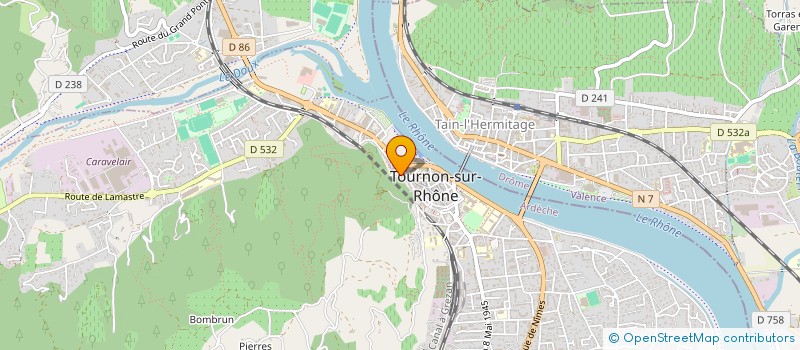 localisation de l'entreprise AMES VAILLANTES ET AVANT GARDE à TOURNON-SUR-RHONE