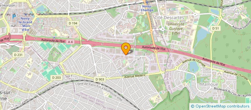 localisation de l'entreprise AMESA  NOISY-LE-GRAND