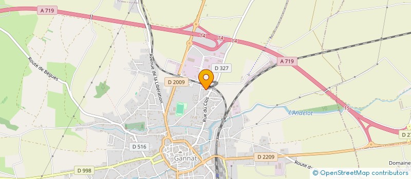 localisation de l'entreprise AMESANGES à GANNAT