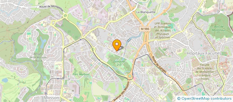 localisation de l'entreprise AMESS 34 à MONTPELLIER