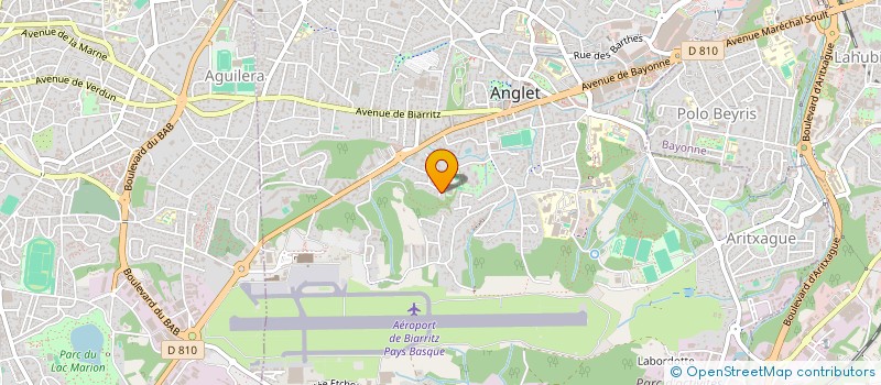 localisation de l'entreprise AMESTOY à ANGLET