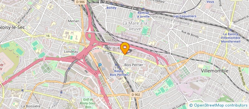 localisation de l'entreprise AMET FORMATION à ROSNY-SOUS-BOIS