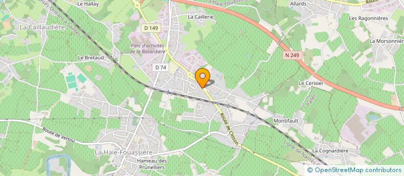 localisation de l'entreprise AMETAU  LA HAIE-FOUASSIERE