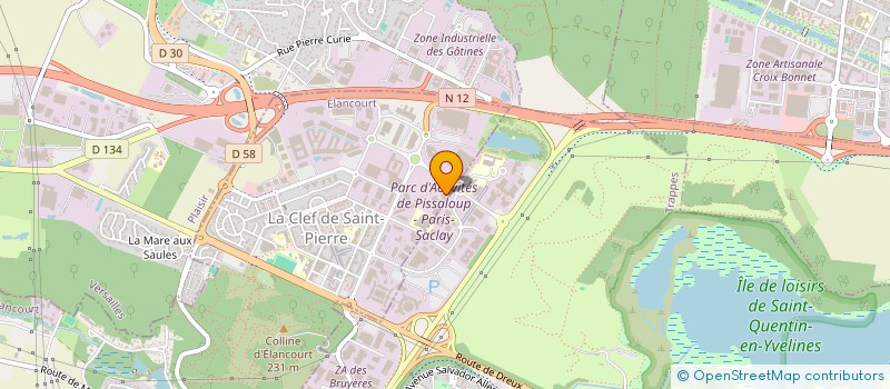 localisation de l'entreprise AMETEK HOLDINGS SARL à ELANCOURT