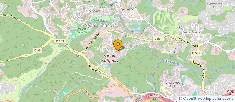 localisation de l'entreprise AMETHYS à VALBONNE
