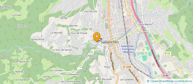 localisation de l'entreprise AMETHYS  SALLANCHES