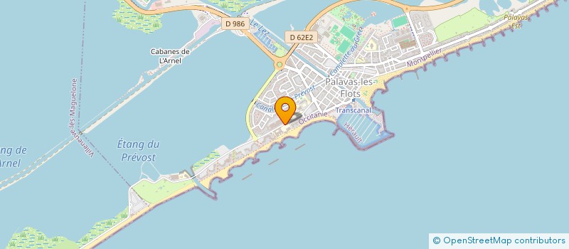 localisation de l'entreprise AMETHYSTE à PALAVAS-LES-FLOTS
