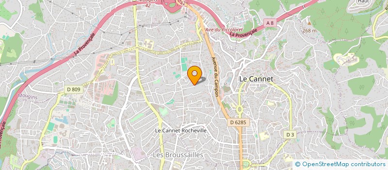 localisation de l'entreprise AMETHYSTE à LE CANNET
