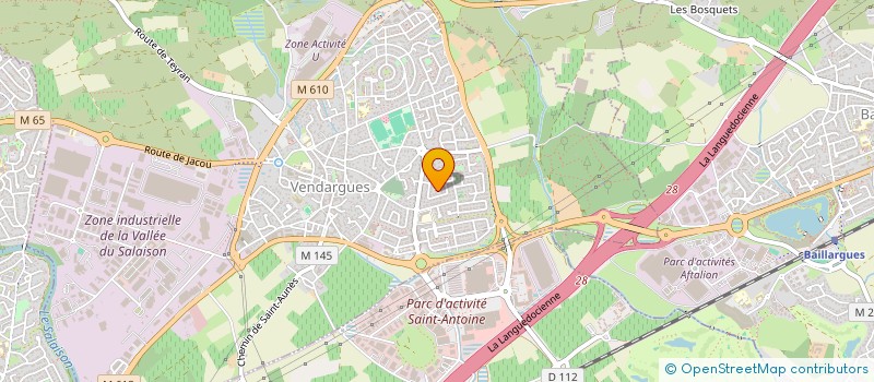 localisation de l'entreprise AMETHYSTE à VENDARGUES