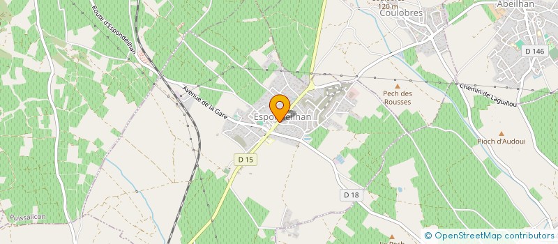 localisation de l'entreprise AMETHYSTE  ESPONDEILHAN