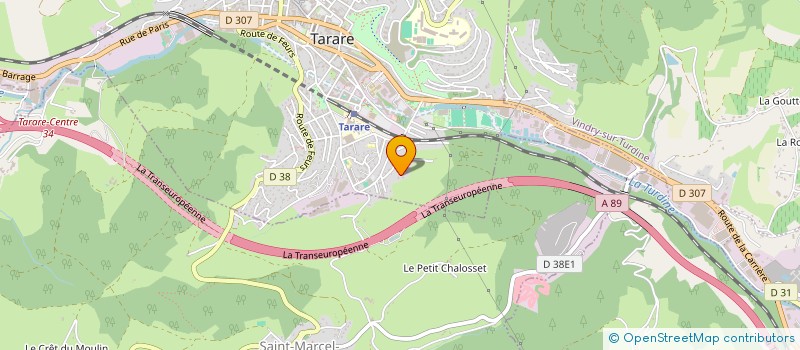 localisation de l'entreprise AMETHYSTE  SAINT MARCEL L'ECLAIRE