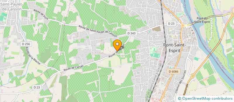 localisation de l'entreprise AMETHYSTE  PONT-SAINT-ESPRIT