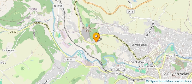 localisation de l'entreprise AMETHYSTE  ESPALY-SAINT-MARCEL