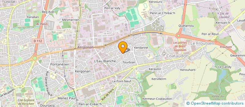 localisation de l'entreprise AMETHYSTE  GUIPAVAS