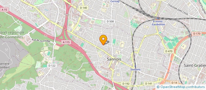 localisation de l'entreprise AMETHYSTE CONSEIL  SANNOIS