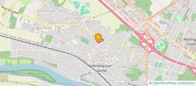 localisation de l'entreprise AMETHYSTE SAS  HERBLAY-SUR-SEINE