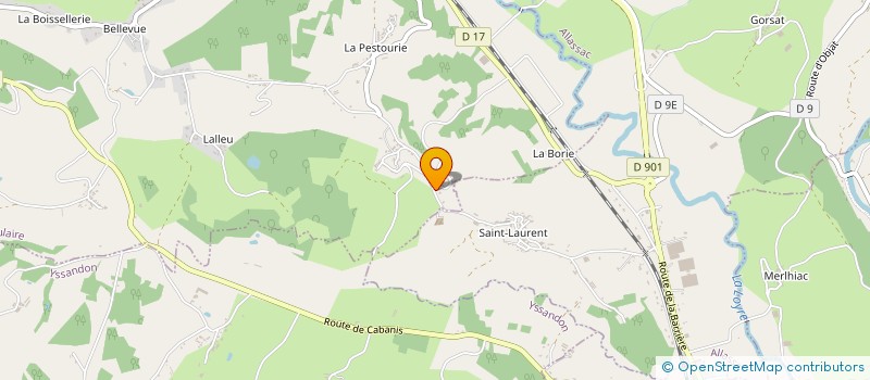 localisation de l'entreprise AMETICE  SAINT-AULAIRE