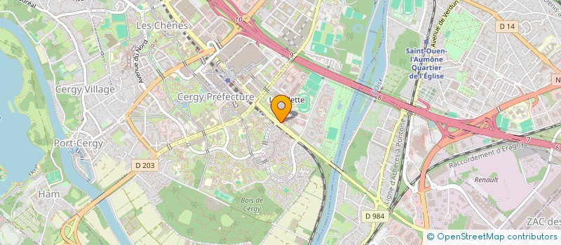 localisation de l'entreprise AMETIF SANTE AU TRAVAIL à PONTOISE