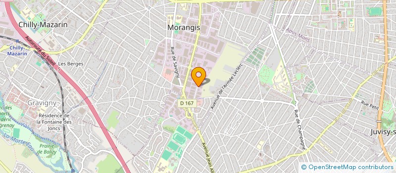 localisation de l'entreprise AMETIS à MORANGIS