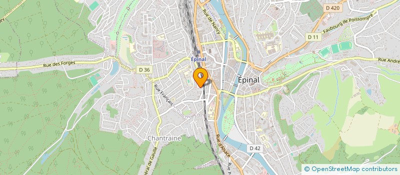 localisation de l'entreprise AMETO à EPINAL
