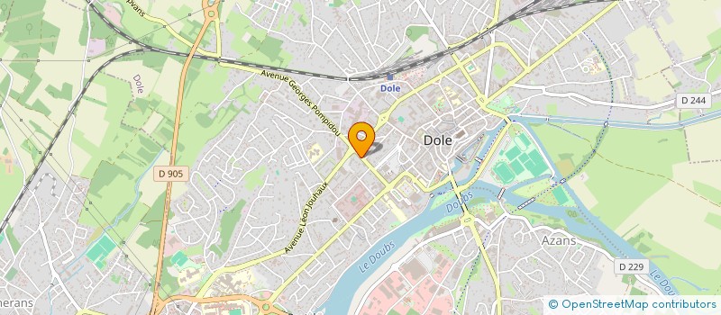 localisation de l'entreprise AMETO à DOLE
