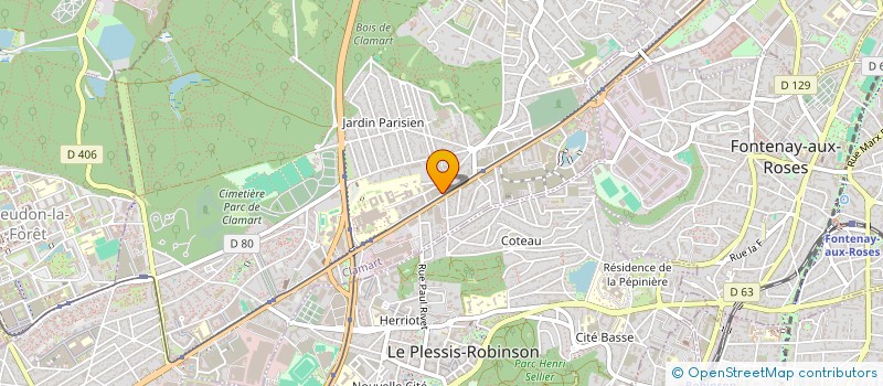 localisation de l'entreprise AMETRA à CLAMART