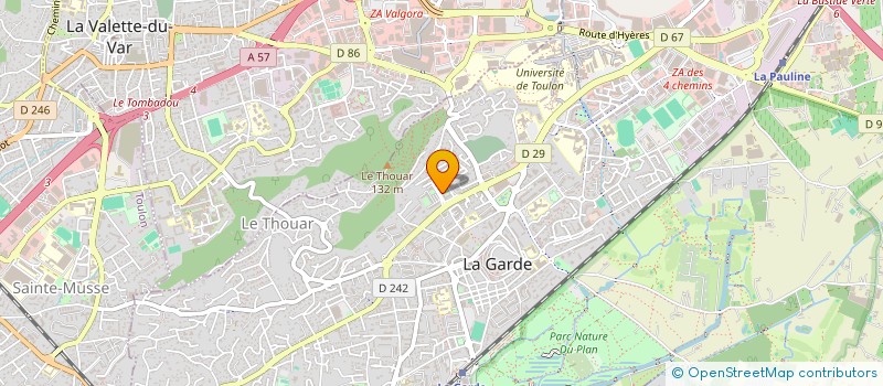 localisation de l'entreprise AMETRINE à LA GARDE