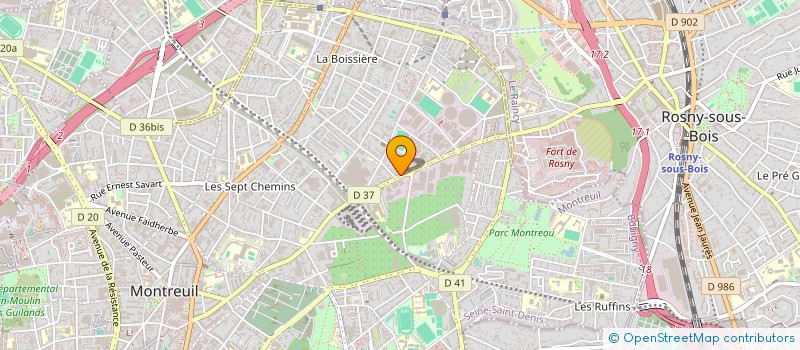 localisation de l'entreprise AMETRIS à MONTREUIL