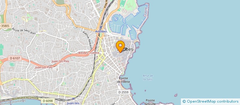 localisation de l'entreprise AMETROPIA à ANTIBES