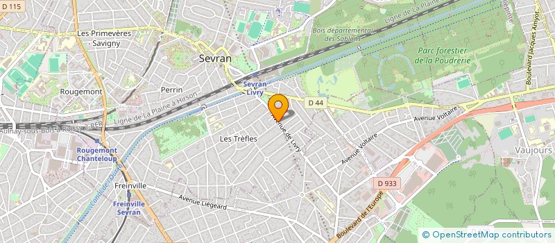 localisation de l'entreprise AMEUBLEMENT AJIAL à SEVRAN