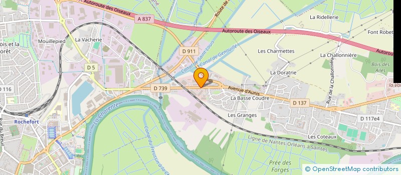 localisation de l'entreprise AMEUBLEMENT LITERIE DIFFUSION à TONNAY-CHARENTE