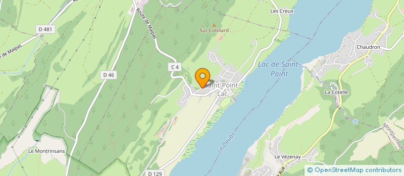localisation de l'entreprise AMEUBLEMENT PIERRE VALENTIN à MONTPERREUX